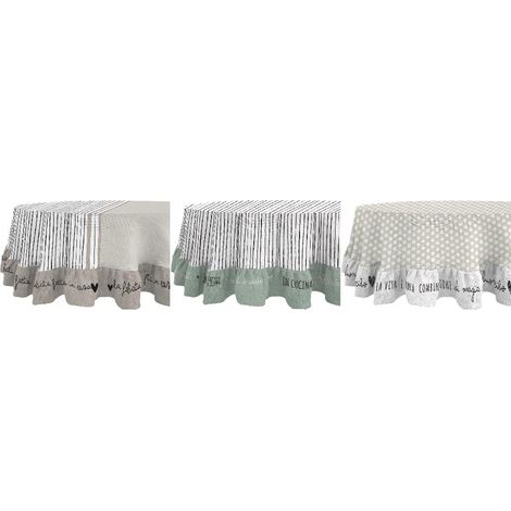 1 Pezzo Tovaglia da Tavola Vercas Misto Cotone 160 cm 3 Decori (1/2)