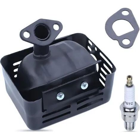 Kit de silencieux d'échappement pour Honda GX200 GX160 GX120 GX140, comprenant tuyau, joint et bougie d'allumage, pièces de rechange et accessoires pour silencieux moteur. (1/3)