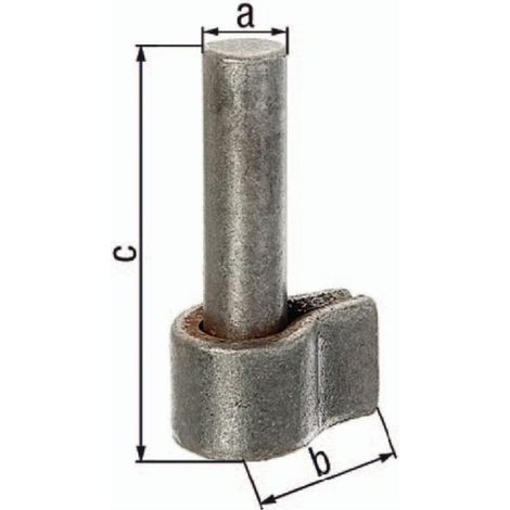 GAH Alberts Kloben z.Anschweißen 20x50mm STA roh - 411022