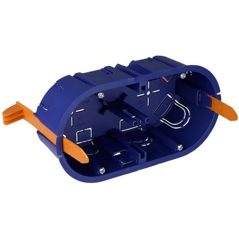 Cassetta del meccanismo per incassare tramezzo cavo 2 elementi 139x68x46mm