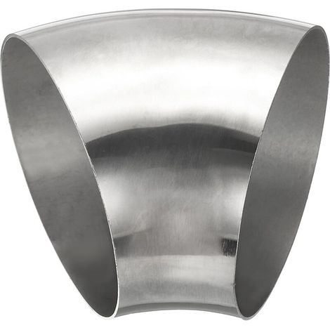 pieza Mandril de codo de 45 grados, conector de escape de acero de 70 mm de diámetro exterior, conector de tubería de acero inoxidable 304 para tubería de pasamanos de HVAC - 108 mm (1/5)