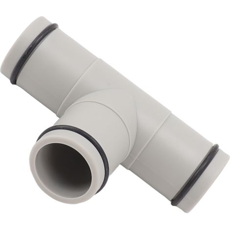 Vanne à piston en forme de T pour tuyau d'arrosage, vanne à piston double fente en plastique de 1,25 pouce pour piscine hors sol