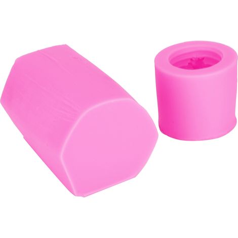 Moule en Silicone Abeille pour Bougies DIY et Décoration de Gâteaux (Rose) (1/5)