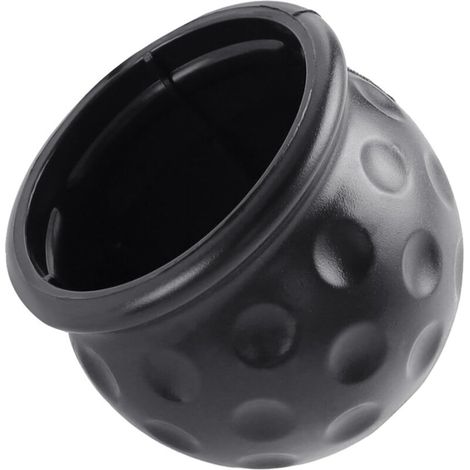 2 set di dispositivi di protezione universali per ganci di traino - in gomma - neri - 50 mm - per caravan, camion e rimorchi