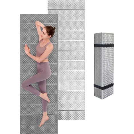 Tapis isolant pliable en mousse pour extérieur, camping, tapis isolant, ultra léger, 180 x 60 cm, pour tente, plage, voyage, randonnée, alpinisme (1/5)