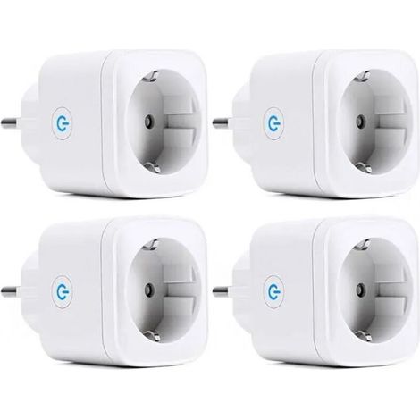 Ciabatta intelligente - 4 prese - Compatibile con Alexa e Google Home - Impermeabile IP44 - Tipo F