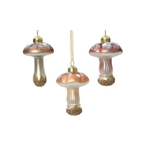 APPENDINO FUNGO 8CM ARANCIONE / ROSA / MARRONE IN