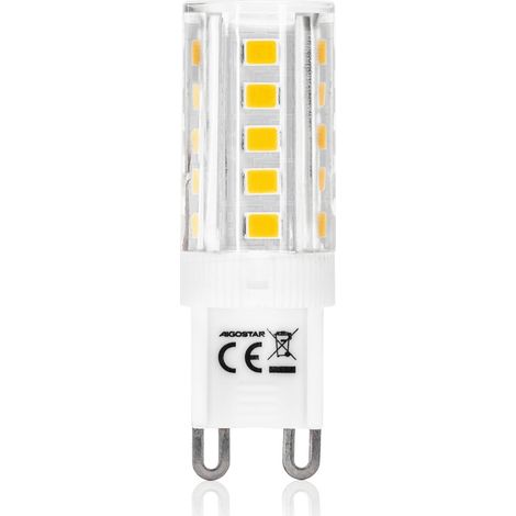 Lampadina Led G9 a Capsula 3,5W SMD trasparente Bianco caldo 3000K Aigostar (1/4)