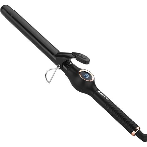 1 Brosse lissante, chauffe 30s, 5 températures, anti-brûlure, écran LCD, câble 360°, tous cheveux (1/5)