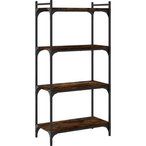 Maison Exclusive - Bücherregal 4 Böden Räuchereiche 60x30x120 cm
