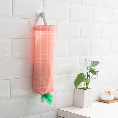 Lot de 2 - Supports De Sacs En Plastique À Suspendre d'Épicerie - Sacs De Rangement Poubelle De Cuisine Et De Voyage (1/5)