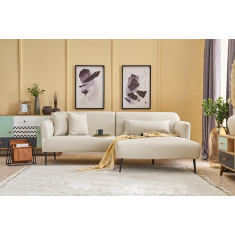 Ecksofa rechts Revos Creme