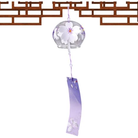 Carillons à vent pour extérieur, carillons à vent japonais, cloches à vent à fleurs romantiques pour extérieur, décoration d'intérieur faite à la main, cloche de jardin d'intérieur (1/5)