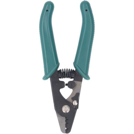 Pelacables de fibra óptica de 3 orificios, apertura ajustable, reinicio automático, herramienta ergonómica para trabajos eléctricos. (1/5)