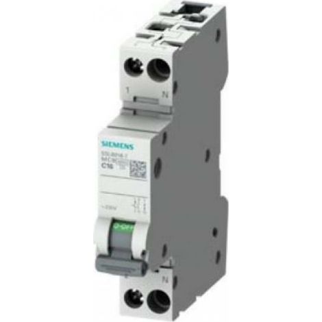 Interruttore magnetotermico 1 polo+N 230V 6kA curva C 32A Siemens 5SL60327 (1/2)