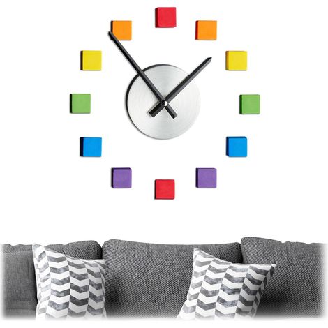 Orologio da parete fai da te colorato