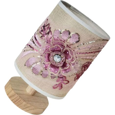 ifundom Lampe de Table Alimentation USB en Tissu Floral 3d Rose (1/5)