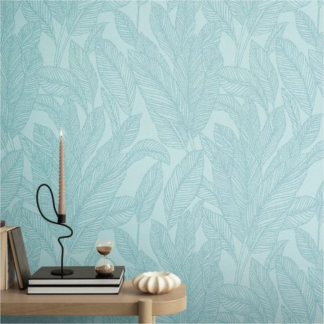 A.S. Creation Vliestapete 10.05 x 0.53 m Livingwalls Palmen Tapete Blau 790643 Dschungel CosmoLiving by Cosmopolitan (1/5)