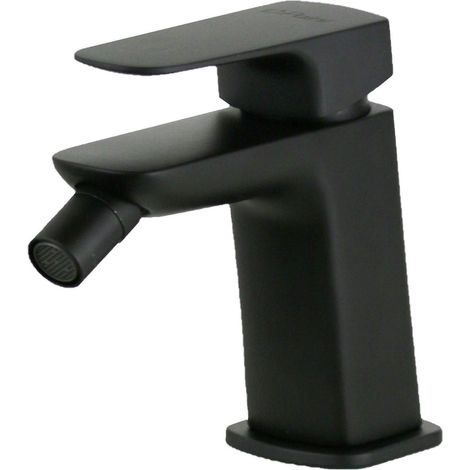 Mitigeur de bidet noir mat avec aérateur réglable et vidage 1"1/4 Paini Nove 09YO306TC  Noir mat (1/3)