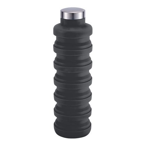 Faltbare Wasserflasche, 500 ml, tragbare, auslaufsichere, wiederverwendbare Reisewasserflasche aus Silikon (1/5)