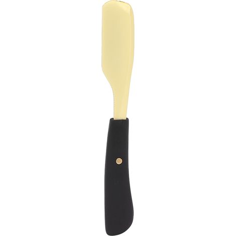 Rasoir droit manche ergonomique, alliage plaqué, durable et antirouille, pour coiffeur, usage domestique, hôtel, voyage, bois d'ébène et or, lame acier inoxydable (1/5)