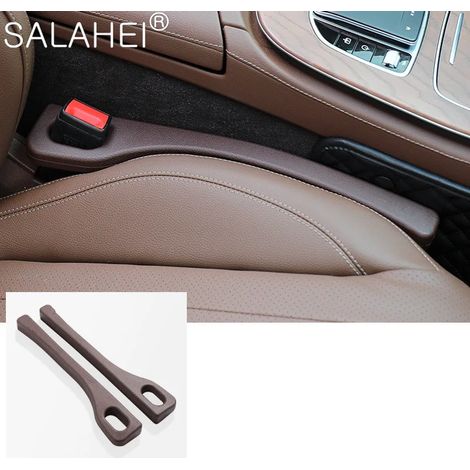(Marron) 2 pièces de bouchons de jointure latérale pour sièges auto, style et étanchéité, accessoires de décoration intérieure universels (1/5)