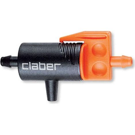 CLABER 91217 GOCCIOLATORE IN LINEA REGOLABILE 0/6 L/h 10 PEZZI X TUBO 4-6 MM (1/3)