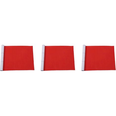 3x DIY 30x127 3D Carbonfaser-Aufkleber-Vinylfolienrolle, selbstklebend, rot (1/5)