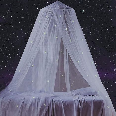60x250x1250 cm - Zanzariera - Tenda antizanzare - Tenda a cupola per letto - Repellente per zanzare - Per camerette di bambini o adulti - Bianca - Poliestere