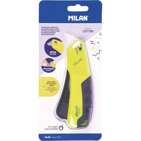CUTTER MILAN COMPACT ACID AMARILLO - Pack de 3 unidades