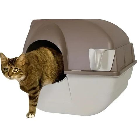 Omega Paw Roll'n Clean Katzenklo Braun und Grau