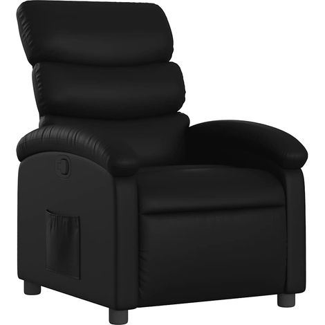 Maison Exclusive - Relaxsessel, Kunstleder, Schwarz