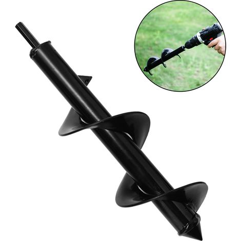 Barrena espiral profesional para jardín, accesorio de perforación para plantar bulbos y plántulas. (1/5)