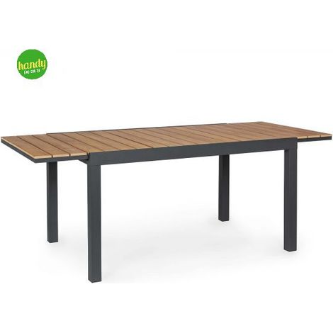 Tavolo allungabile in polywood per esterni 75x140-200 Elias YES - Nero (1/5)