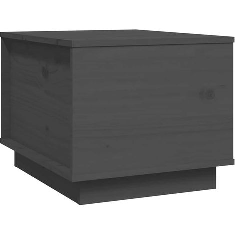 Maison Exclusive - Couchtisch Grau 40x50x35 cm Massivholz Kiefer