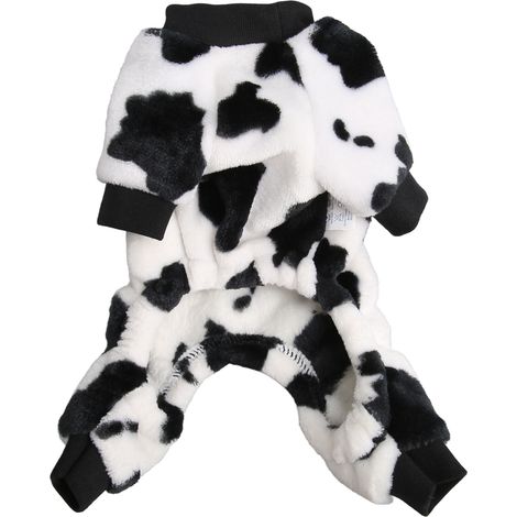 Vêtement Chien Hiver - Coton Polyester Épais - Imprimé Vache Lait - Pour Petit Et Grand Chien - 1 Pièce (1/5)