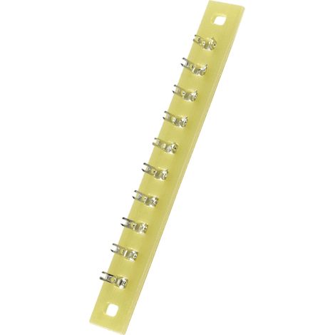 Barrette à souder simple rangée TRU COMPONENTS 530538 Nbr total de pôles 10 Epoxy (L x l x H) 74 x 9 (1/2)