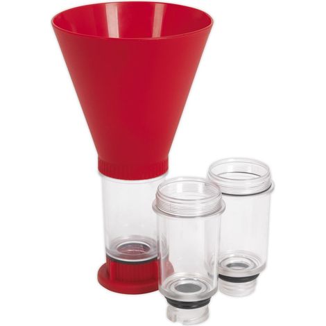 Sealey Engine Oil Funnel 4pc - BMW, Fiat, Ford, Mazda, Mercedes, Toyota/Lexus, VAG VS7101