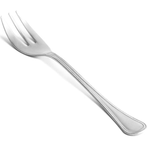 zanetti Set 12 Forchette da dessert in acciaio inox 18/C, Modello Leonardo, acciaio lucido e resistente, confezione da 12 pezzi, made in Italy, Grigio (1/2)