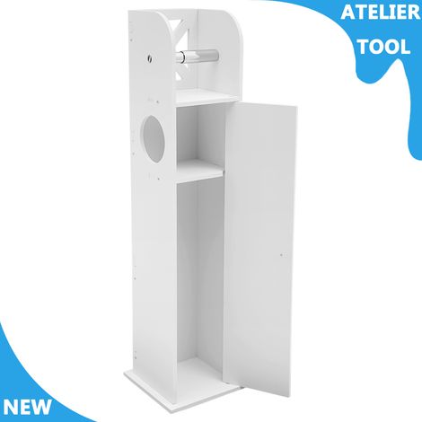 ATELIER Espace de stockage de cabinet de stockage de salle de bain blanche moderne 191977cm (1/5)