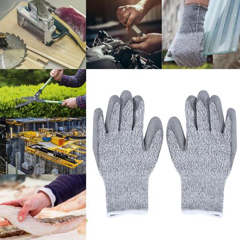 HPPE-PU-beschichtete, ölbeständige und schnittfeste Schutzhandschuhe für die Holzbearbeitungsmaschinenindustrie (1/5)