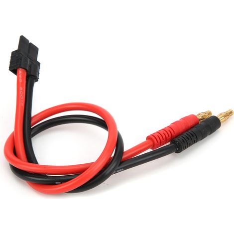 Câble de charge de batterie B6 avec fiche banane de 4 mm et fil silicone 12 AWG pour connecteur TRX (1/5)