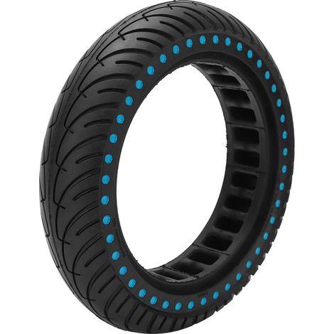 Pneu de trottinette électrique antidérapant à structure alvéolée, absorption des impacts, durable, couleur bleu (1/5)