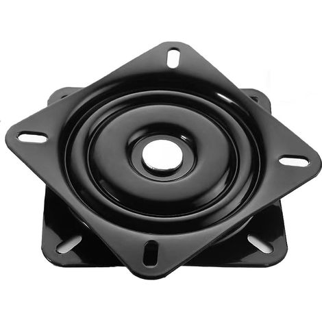 Plateau Tournant - Mécanisme Pivotant Carré à Roulement à Billes - Support de Rotation pour Chaise Table Étagère - Charge Maximale 100 kg - Diamètre 15 cm - Unité