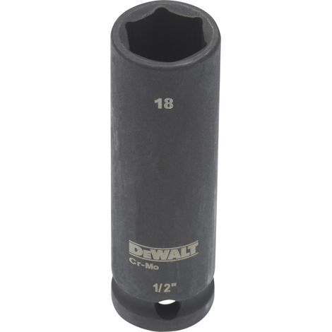 DeWalt Steckschlüssel lang 18 mm 1/2 schlagfest (1/2)