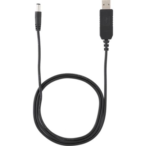 Câble d'alimentation USB vers 5.5x2.1mm 5V/12V pour lampe de bureau, routeur, modem