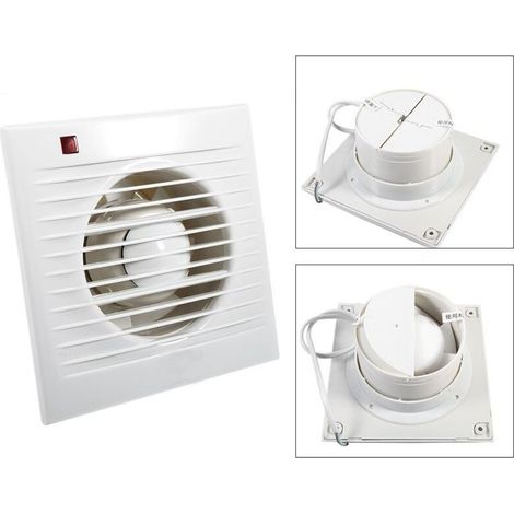 100 mm Ventilateur,Extracteur d'Air,VMC avec Clapet Anti-Retour ,7 W,dB(A) 26,VMC-DOU