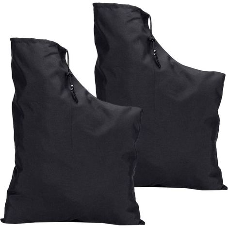 2-Piece Vacuum Sealed Outdoor Trash Can/Gutter Garbage Reject Cordless Hedge Trimmer/Leaf Collector/Cleaner/Fan/Waste Sealer, Black 420d Oxford Cloth (1/5)