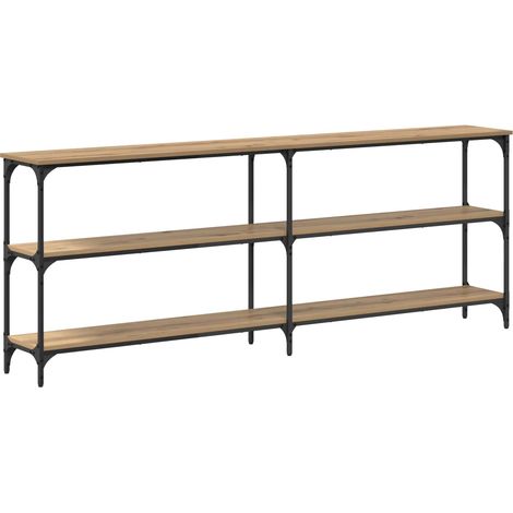 Maison Exclusive - Mesa Consola Roble artisan 200 x 29 x 75 cm