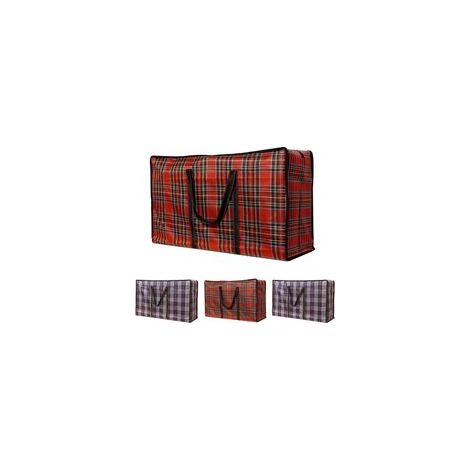 Juego de 4 bolsas de almacenamiento reutilizables de polipropileno – 27,5 x 19,7 x 7,87 pulgadas – Bolsas para la ropa sucia con doble cremallera – Azul y rojo